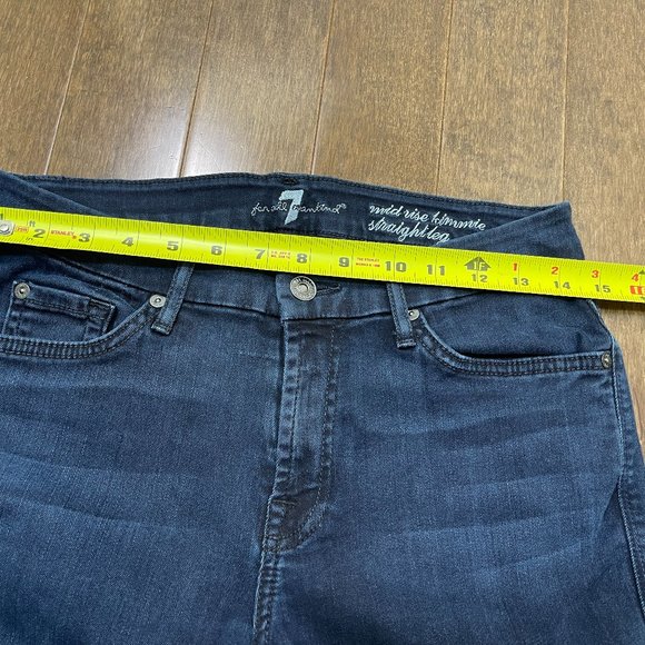 7 for All Mankind Kimmie Straight Leg Jeans sz 29 - Picture 10 of 13